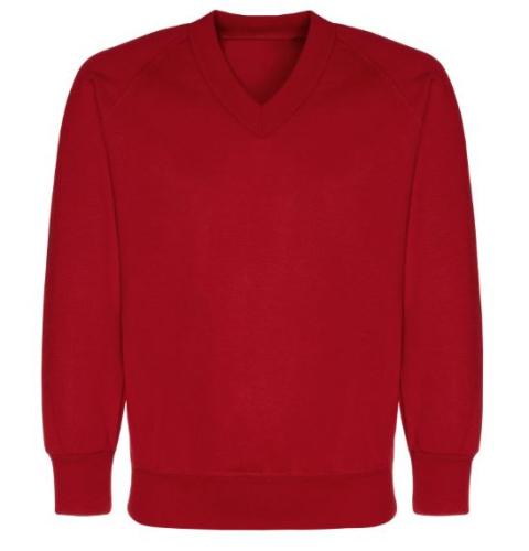 V Neck Sweatshirt Red (Innovation)